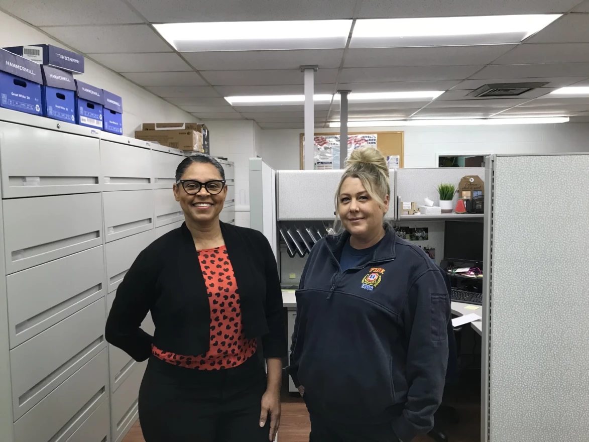 Community Health Workers Karen Millner and Diane Foley work out of the West Piedmont Health District.